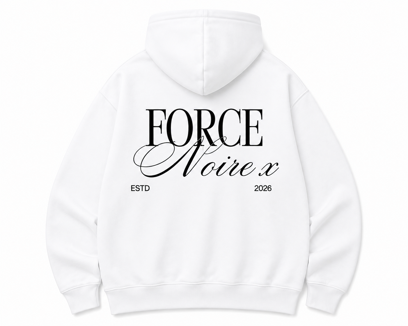 WHITE FORCE NOIRE X Signature Hoodie